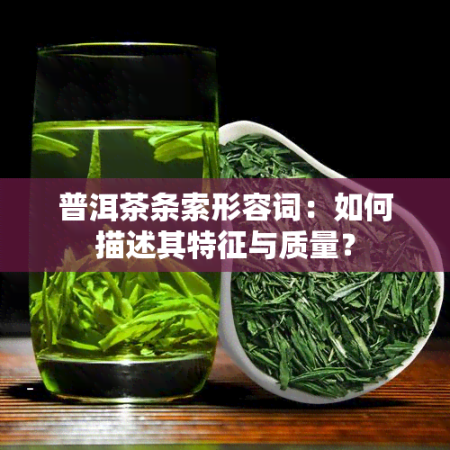 普洱茶条索形容词：如何描述其特征与质量？