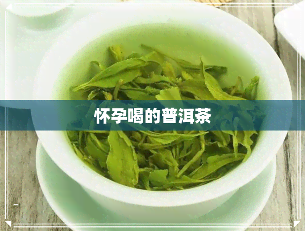 怀孕喝的普洱茶