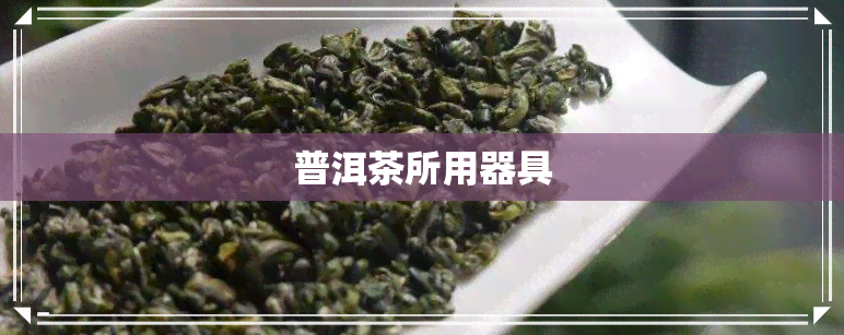 普洱茶所用器具