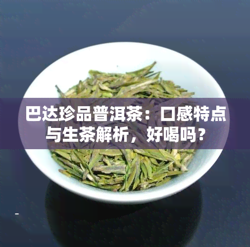 巴达珍品普洱茶：口感特点与生茶解析，好喝吗？