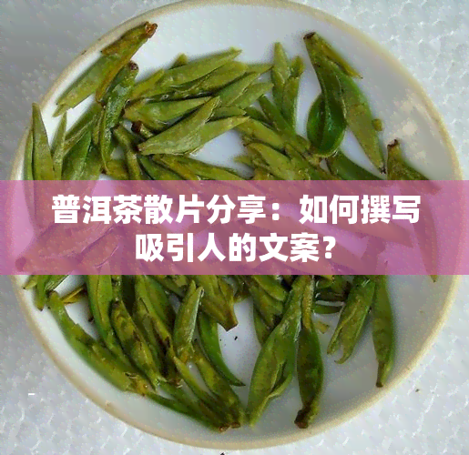 普洱茶散片分享：如何撰写吸引人的文案？