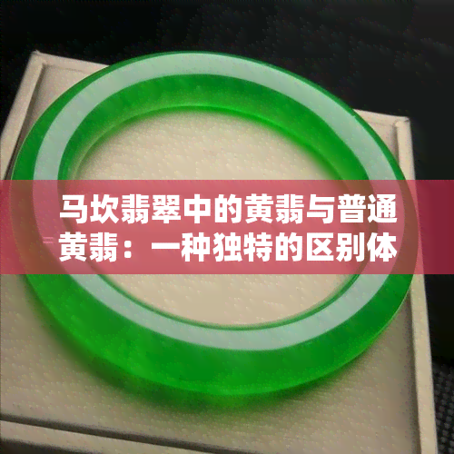 马坎翡翠中的黄翡与普通黄翡：一种独特的区别体验