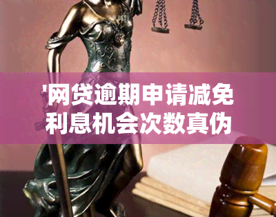 '网贷逾期申请减免利息机会次数真伪与安全性分析：仅一次吗？'