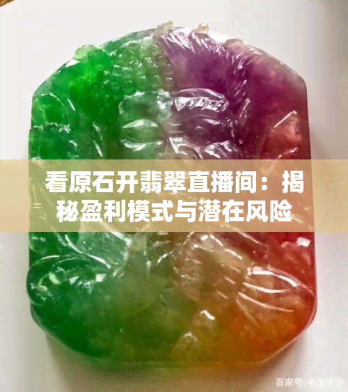 看原石开翡翠直播间：揭秘盈利模式与潜在风险