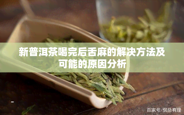 新普洱茶喝完后舌麻的解决方法及可能的原因分析