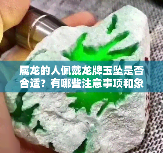 属龙的人佩戴龙牌玉坠是否合适？有哪些注意事项和象征意义？