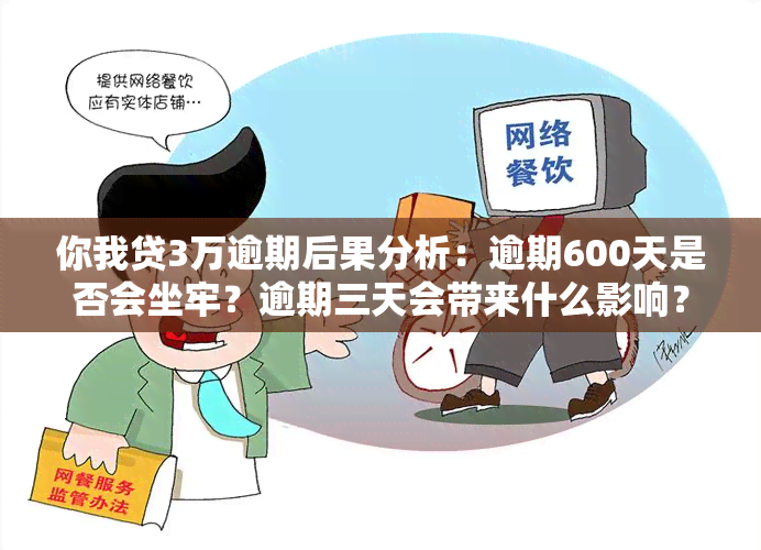 你我贷3万逾期后果分析：逾期600天是否会坐牢？逾期三天会带来什么影响？