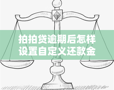 拍拍贷逾期后怎样设置自定义还款金额、日期和账户，以及是否会联系联系人？