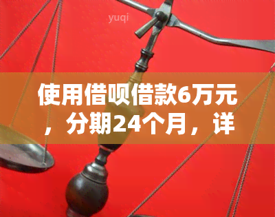 使用借呗借款6万元，分期24个月，详细了解贷款方案和还款流程