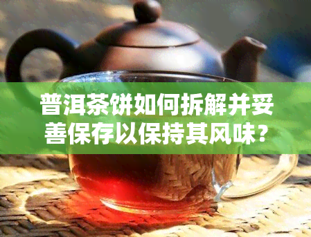 普洱茶饼如何拆解并妥善保存以保持其风味？