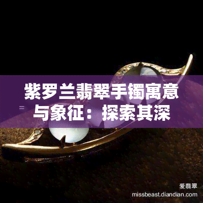 紫罗兰翡翠手镯寓意与象征：探索其深层含义和风水作用