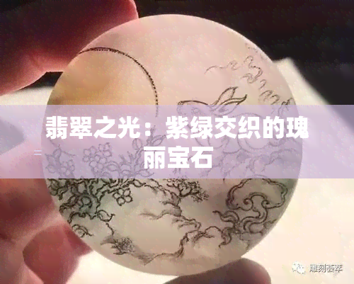 翡翠之光：紫绿交织的瑰丽宝石