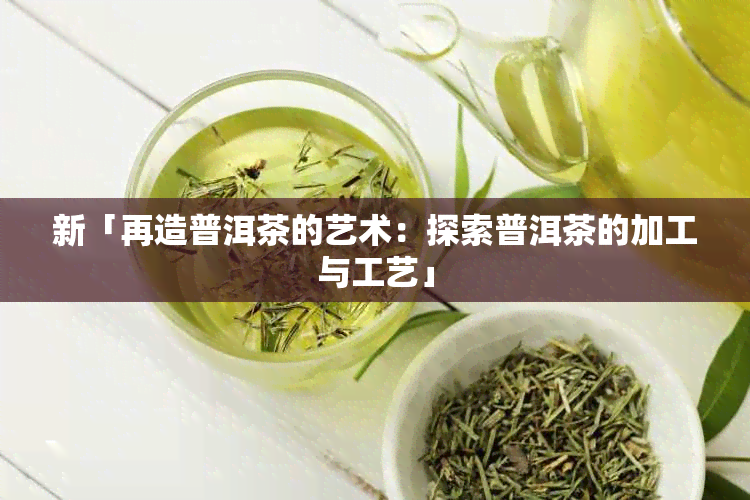 新「再造普洱茶的艺术：探索普洱茶的加工与工艺」