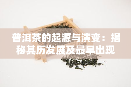 普洱茶的起源与演变：揭秘其历发展及最早出现的朝代