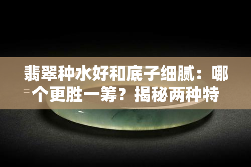 翡翠种水好和底子细腻：哪个更胜一筹？揭秘两种特征的比较与价值