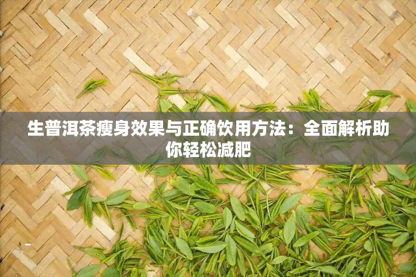 生普洱茶瘦身效果与正确饮用方法：全面解析助你轻松减肥