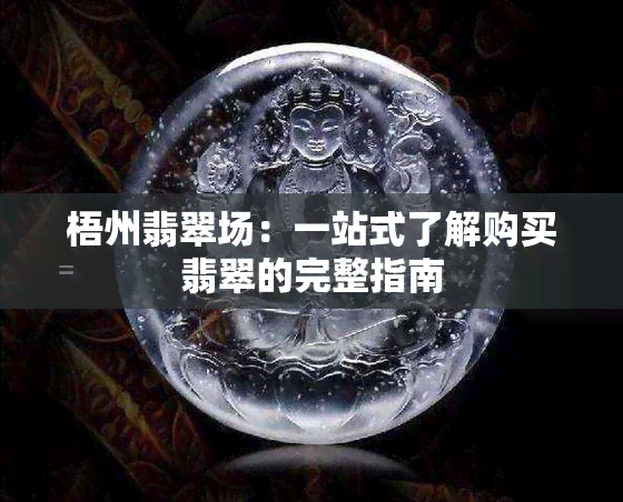 梧州翡翠场：一站式了解购买翡翠的完整指南