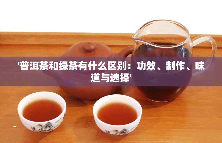 '普洱茶和绿茶有什么区别：功效、制作、味道与选择'