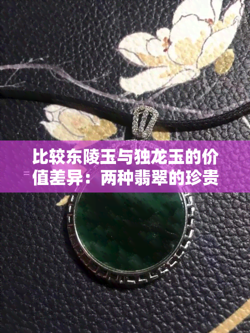 比较东陵玉与独龙玉的价值差异：两种翡翠的珍贵之处