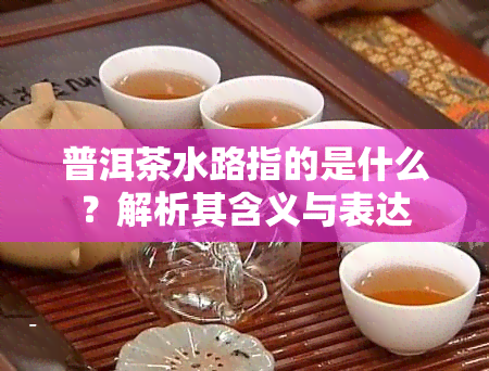 普洱茶水路指的是什么？解析其含义与表达