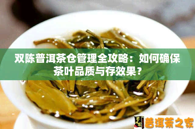 双陈普洱茶仓管理全攻略：如何确保茶叶品质与存效果？