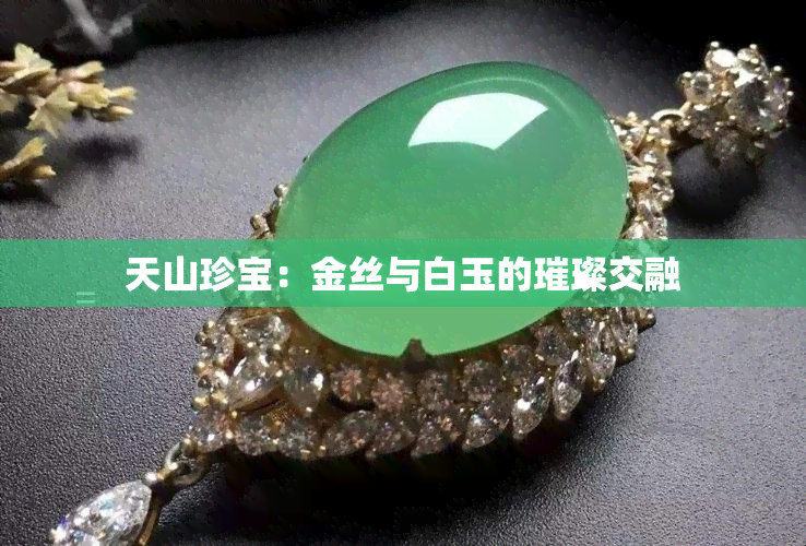 天山珍宝：金丝与白玉的璀璨交融