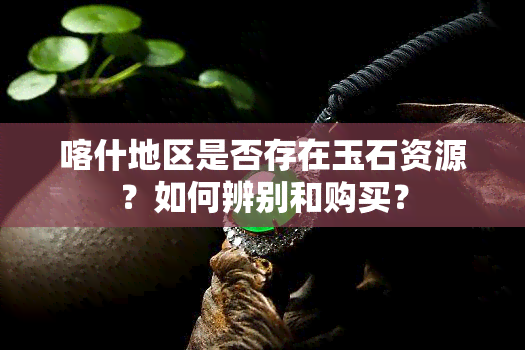 喀什地区是否存在玉石资源？如何辨别和购买？