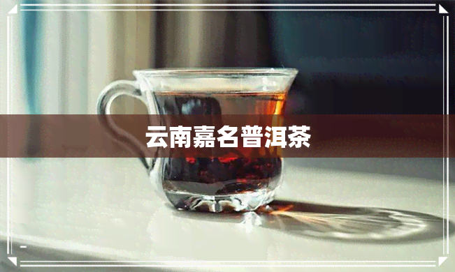 云南嘉名普洱茶