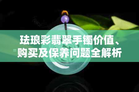 珐琅彩翡翠手镯价值、购买及保养问题全解析