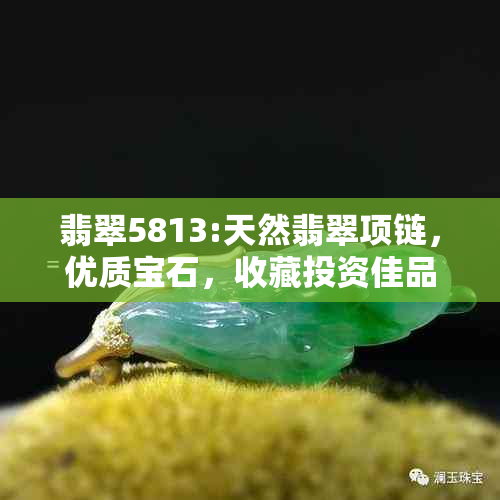 翡翠5813:天然翡翠项链，优质宝石，收藏投资佳品