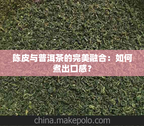 陈皮与普洱茶的完美融合：如何煮出口感？