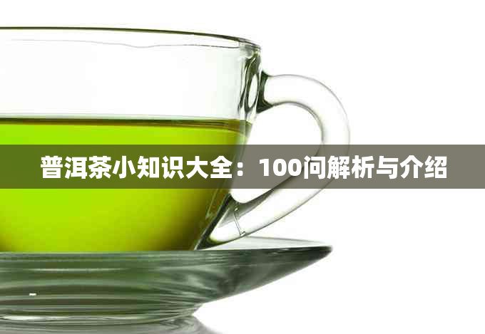 普洱茶小知识大全：100问解析与介绍