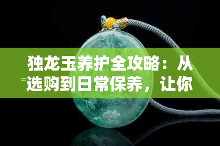 独龙玉养护全攻略：从选购到日常保养，让你轻松掌握独龙玉养护技巧