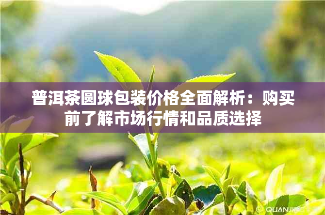 普洱茶圆球包装价格全面解析：购买前了解市场行情和品质选择