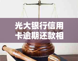 光大银行信用卡逾期还款相关问题及处理建议