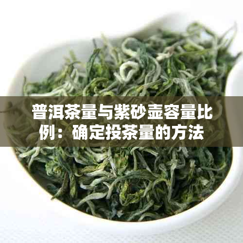 普洱茶量与紫砂壶容量比例：确定投茶量的方法