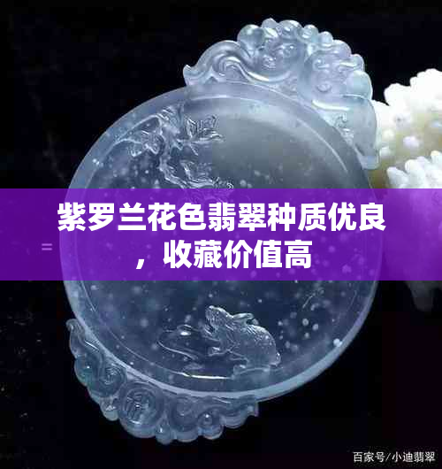 紫罗兰花色翡翠种质优良，收藏价值高