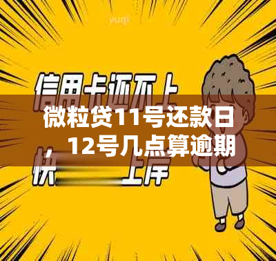 微粒贷11号还款日，12号几点算逾期？