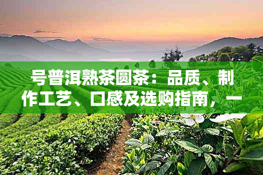 号普洱熟茶圆茶：品质、制作工艺、口感及选购指南，一篇全面解答！