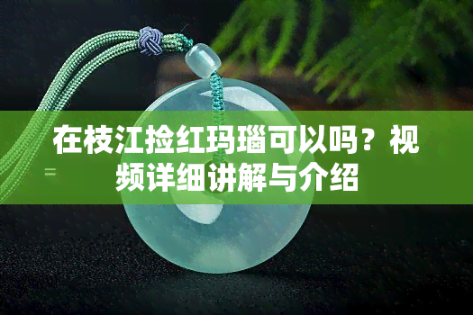 在枝江捡红玛瑙可以吗？视频详细讲解与介绍