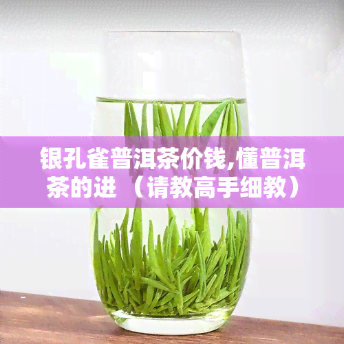 银孔雀普洱茶价钱,懂普洱茶的进 （请教高手细教）