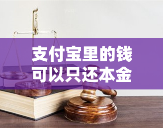 支付宝里的钱可以只还本金嘛，支付宝花呗可以只还本金吗