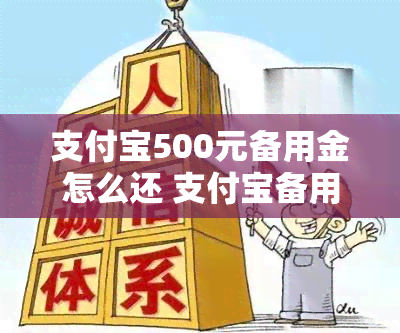 支付宝500元备用金怎么还 支付宝备用金500到期后要怎么还款