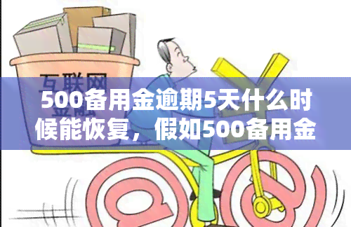 500备用金逾期5天什么时候能恢复，假如500备用金逾期一天停用多久一文详细阐明该如何恢复