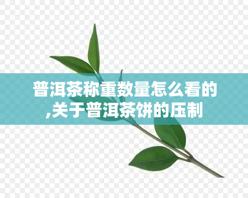 普洱茶称重数量怎么看的,关于普洱茶饼的压制