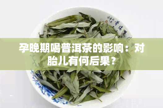 孕晚期喝普洱茶的影响：对胎儿有何后果？