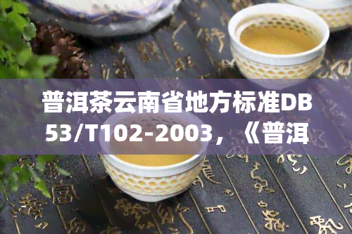 普洱茶云南省地方标准DB53/T102-2003，《普洱茶》云南省地方标准(DB53/T 102-2003)