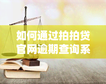 如何通过拍拍贷官网逾期查询系统查询逾期情况？