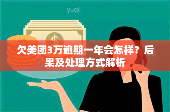 欠美团3万逾期一年会怎样？后果及处理方式解析