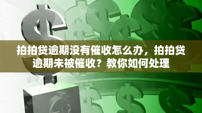 拍拍贷逾期没有怎么办，拍拍贷逾期未被？教你如何处理